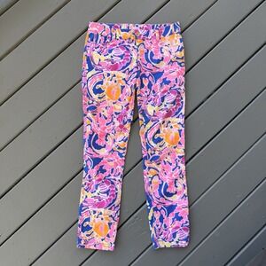 Lilly Pulitzer Womens‎ Pants Sz 4 Multicolor Floral Print Resort Skinny Stretch